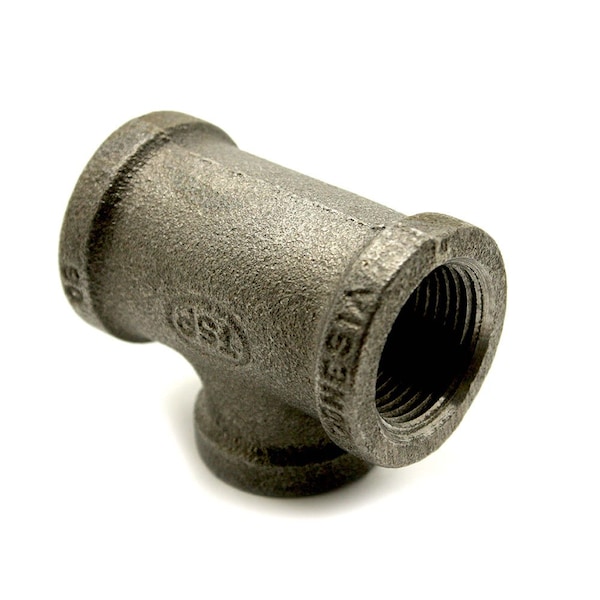 Thrifco Plumbing 1 Inch X 1 Inch X 3/4 Inch Black Steel Reducer Tee 8317077 - main